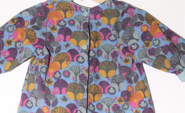 blouse velours milleraies 1 an - boutons