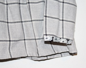 blouse HVIZ flanelle de coton 4/6 ans detail
