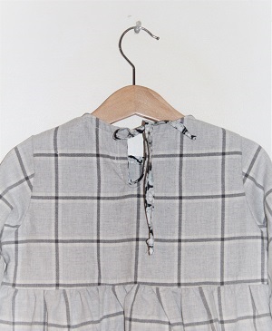 blouse HVIZ flanelle de coton 4/5 ans detail